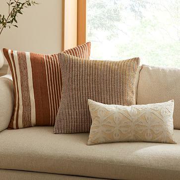 Earth Tones Reverse Applique Pillow Set