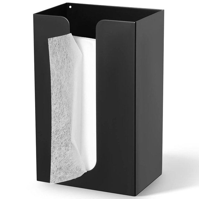 SUBEKYU Magnetic Dryer Sheet Holder for Laundry Room,Dryer Sheet Container,Iron Dryer Sheet Dispenser for Laundry Storage and Organizition, Wall Dryer Sheet Box,Fabric Sheet Holder,Black