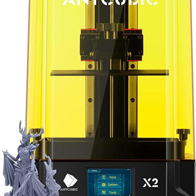 ANYCUBIC 4K + Resin 3D Printer, Photon Mono X2 3D Printer with 9.1 in Mono LCD Screen, Quality LighTubro Light Source, High Precision & Stability, Large Printing Size 197 x 123 x 200 mm