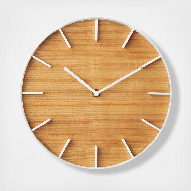ウォールクロック リン ナチュラル ブラウン Yamazaki Home, Rin Wall Clock | Zola