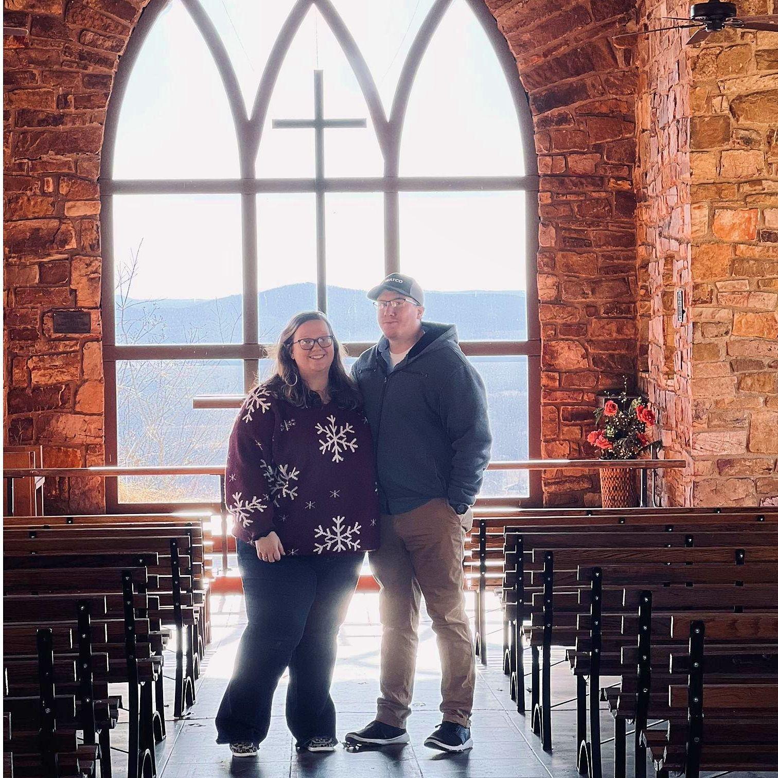 As we took this picture we were both thinking we will be walking down the aisle soon!