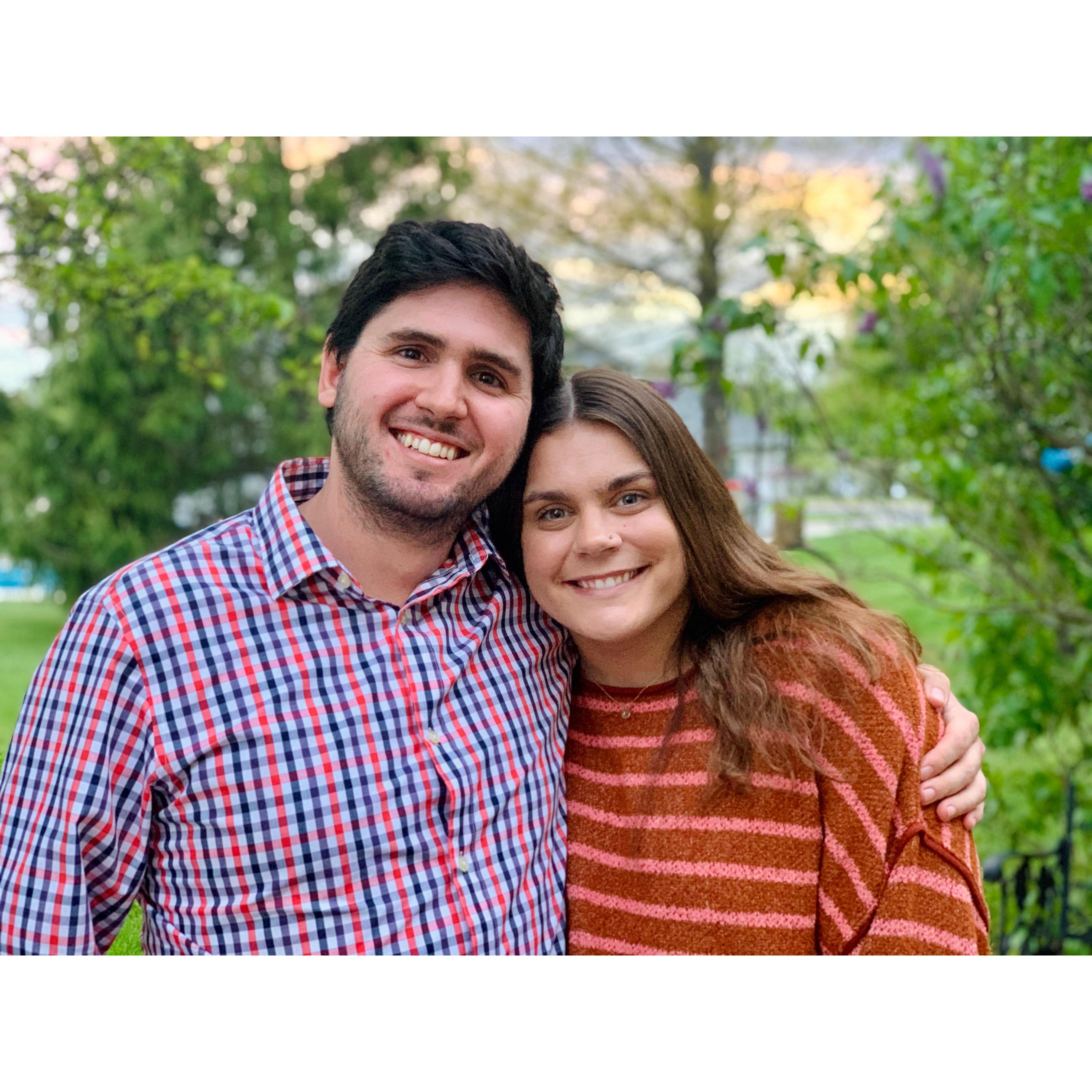 Caro's first birthday celebration with Cordes in 2020.