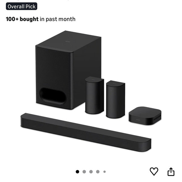 Sony - BRAVIA Theater System 6, 5.1ch with subwoofer, Dolby Atmos/DTS:X compatible - Black
