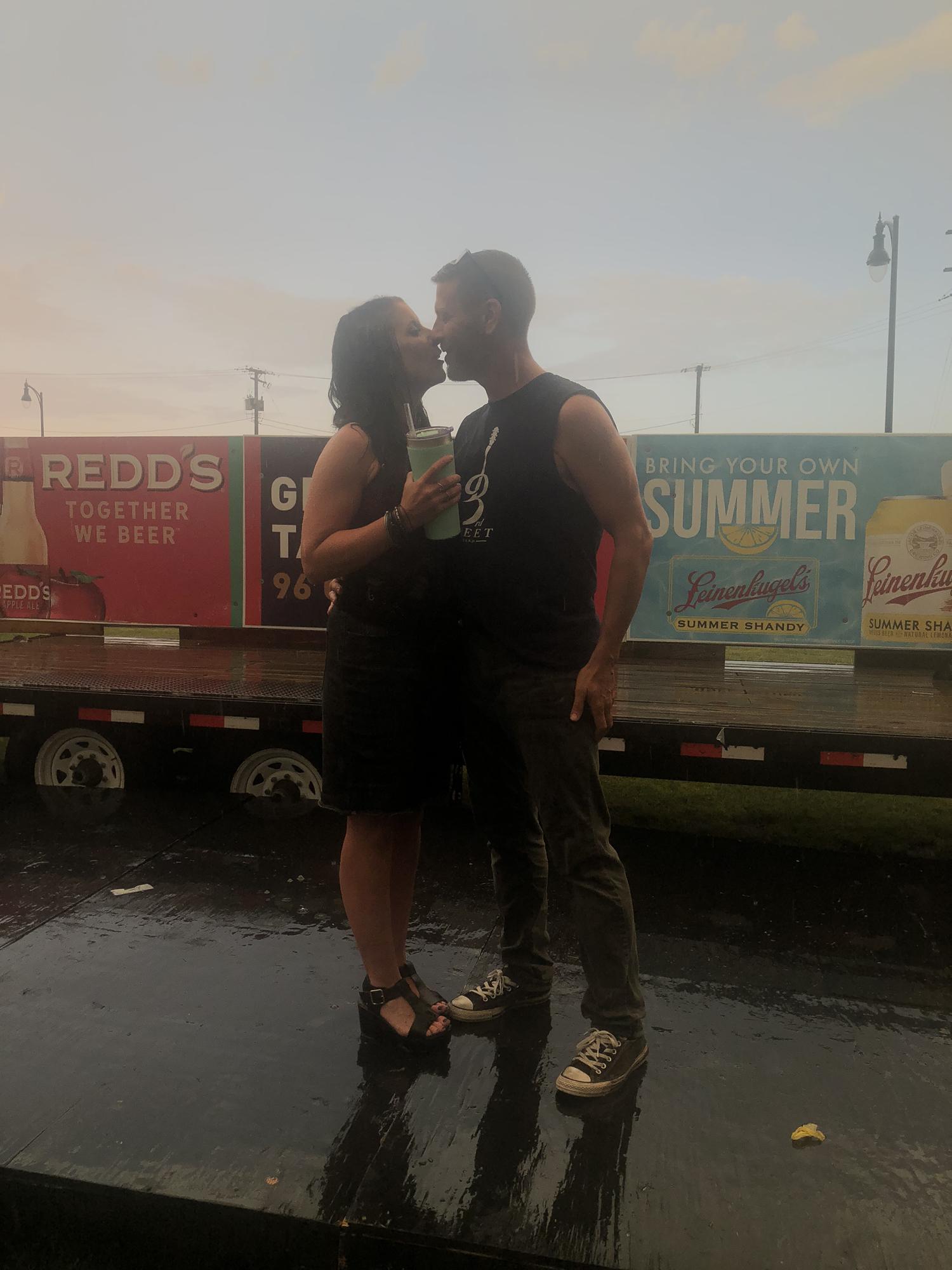 The pic after a rained out show☔️
