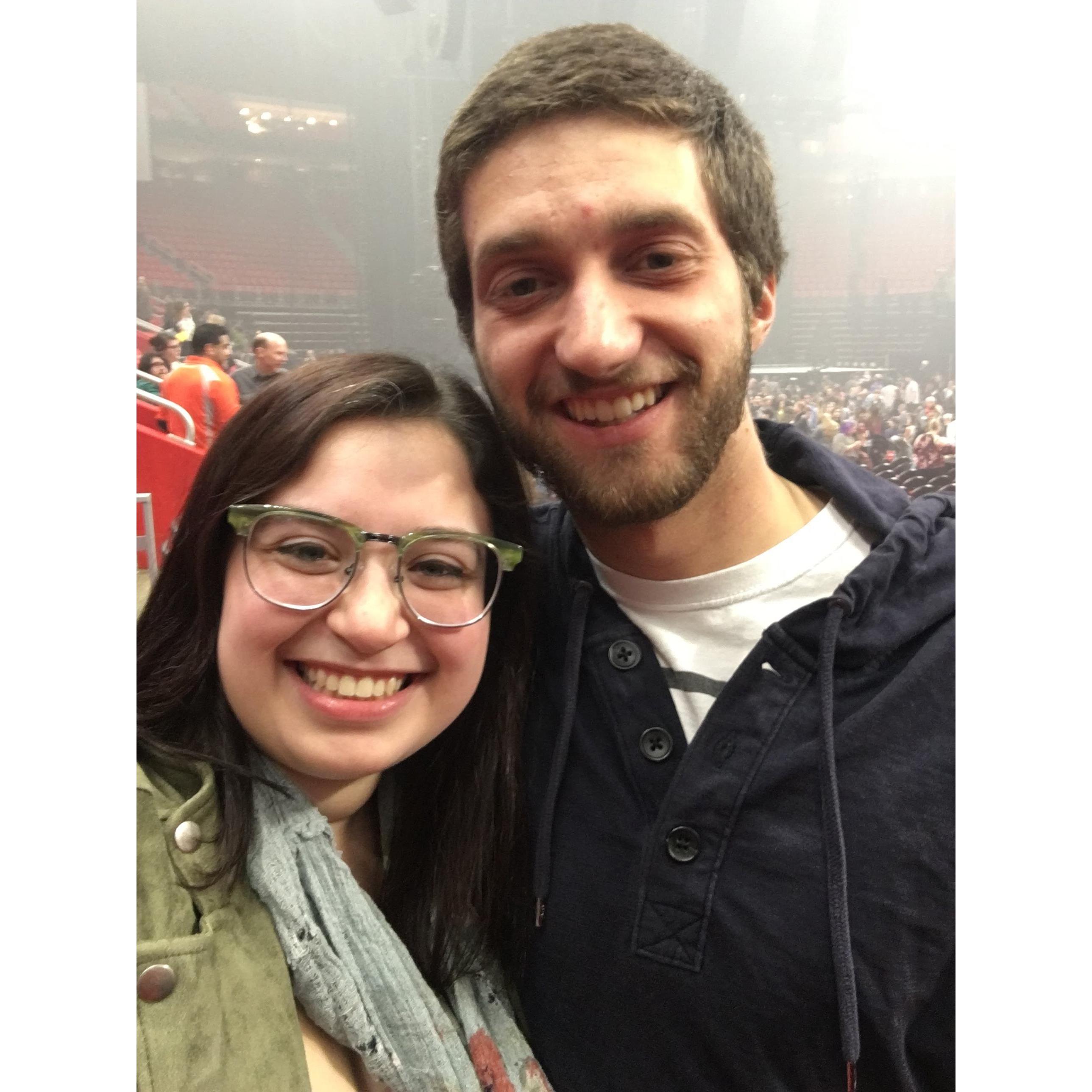 Ellie bought Nathan tickets to a Lorde concert for their first valentine's day!