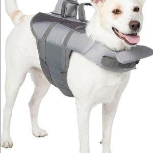 FRISCO Shark Dog Life Jacket, Gray, Medium - Chewy.com