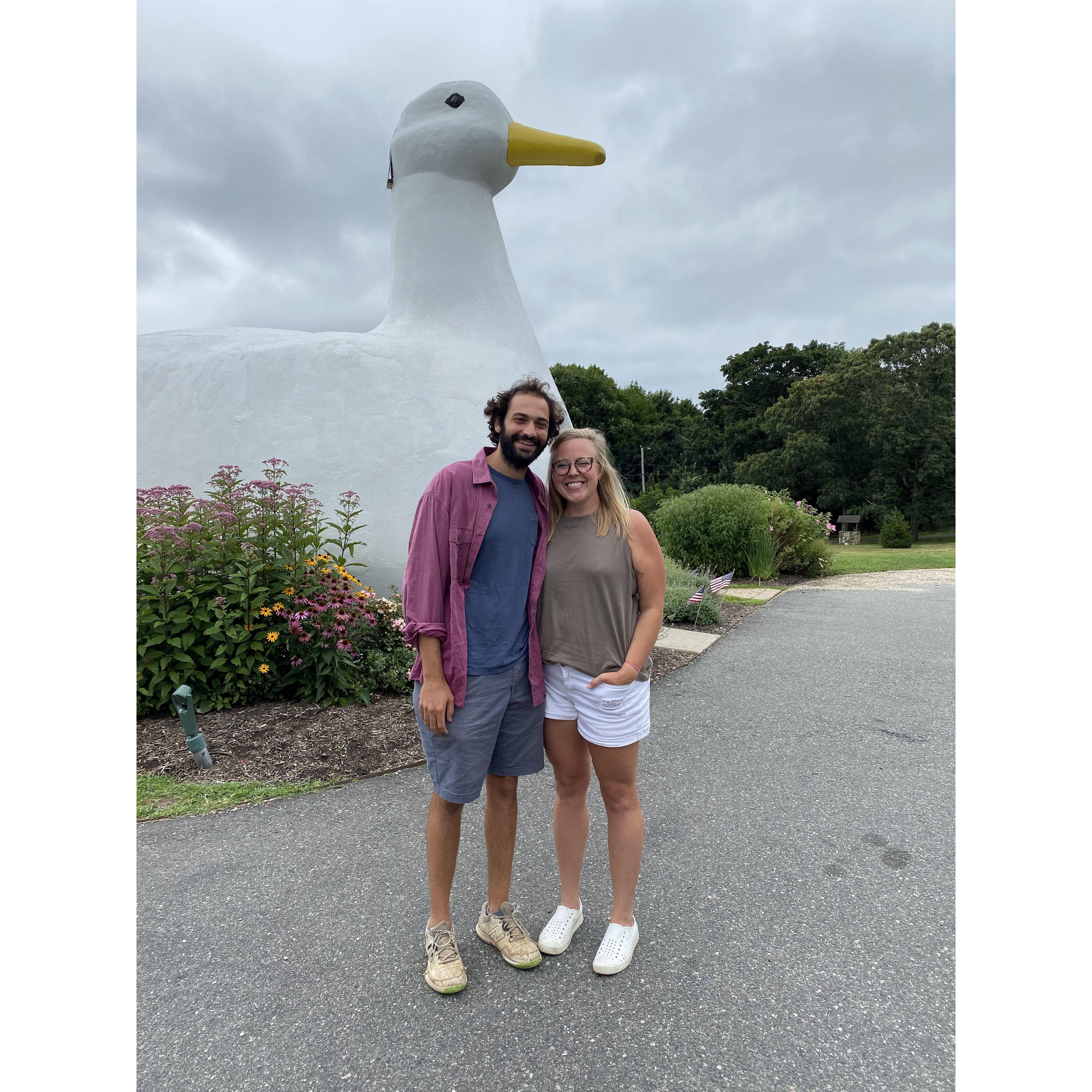 They also visited this giant duck. August 2021.