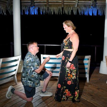 Throughout the trip the photographers kept asking if we wanted a photo. This night Amanda was actually going to give Brian a break and said "no" when they asked but Brian said "yes."