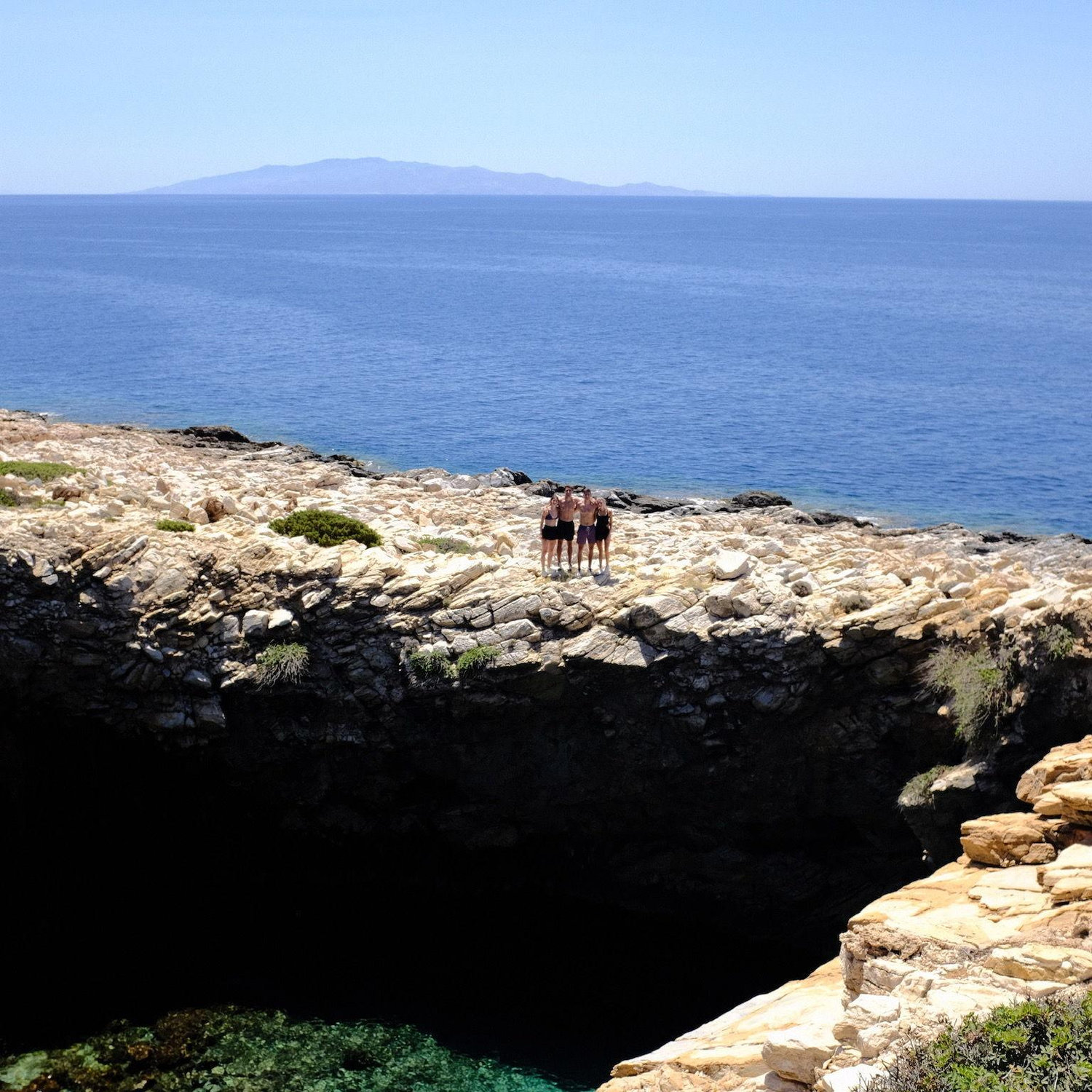 Greece cliff jumping