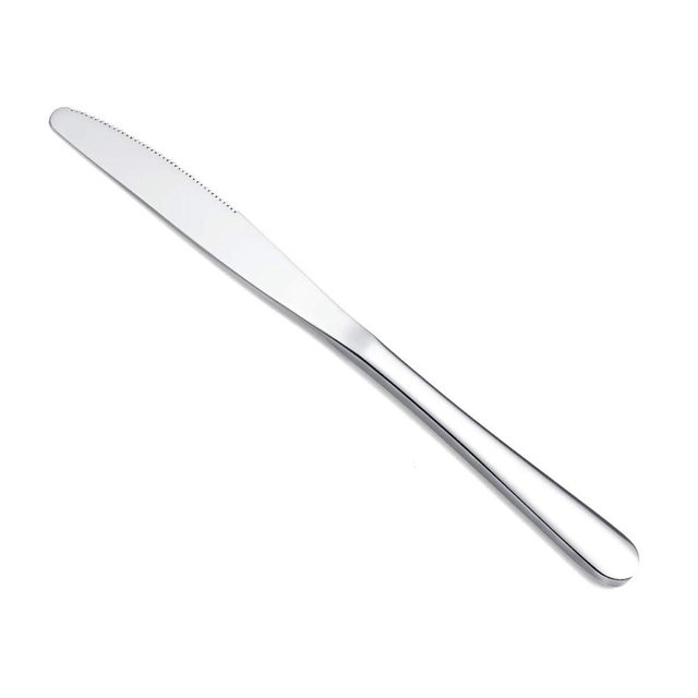 Berglander Dinner Knives Set Of 6, Stainless Steel Shiny Mirror Dinner Knife, Butter Knife Spreader Table Knives Sturdy And Dishwasher Safe