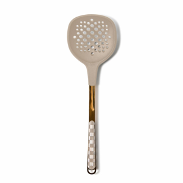 Mackenzie Childs Mocha Check Turner