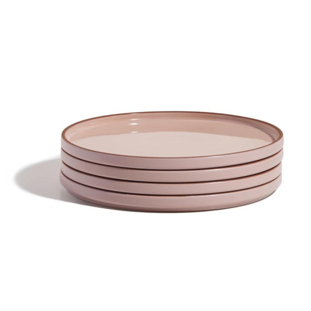 Our Place Dinner Plates - Set of Four 10.5” Handcrafted Ceramic Dinner Plates | Chip-Resistant, Restaurant-Grade | Stackable & Space-Saving | Spice