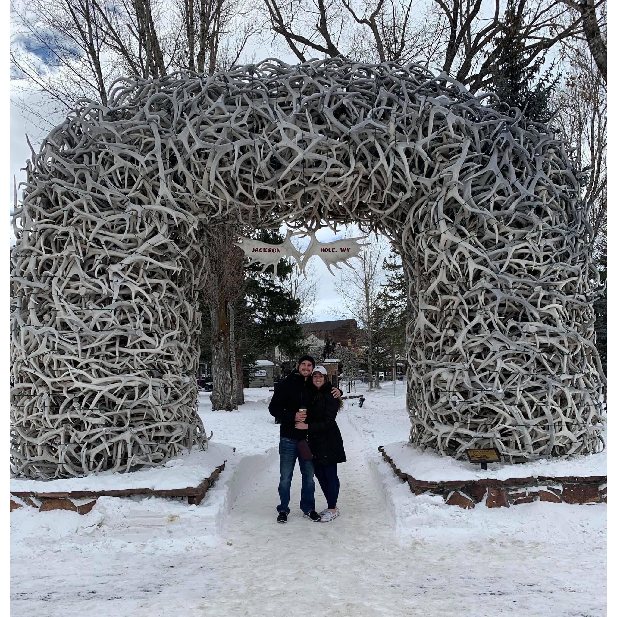Visting Abby's cousin Sam in Jackson Hole, WY