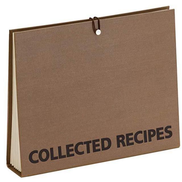 Meadowsweet Kitchens Accordion File Recipe Organizer - Brown