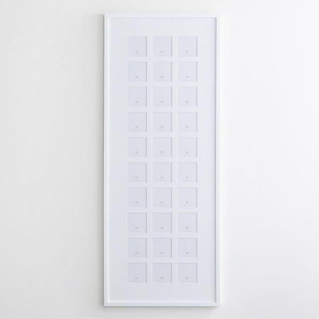 Wood Gallery 30-Opening Frame - White