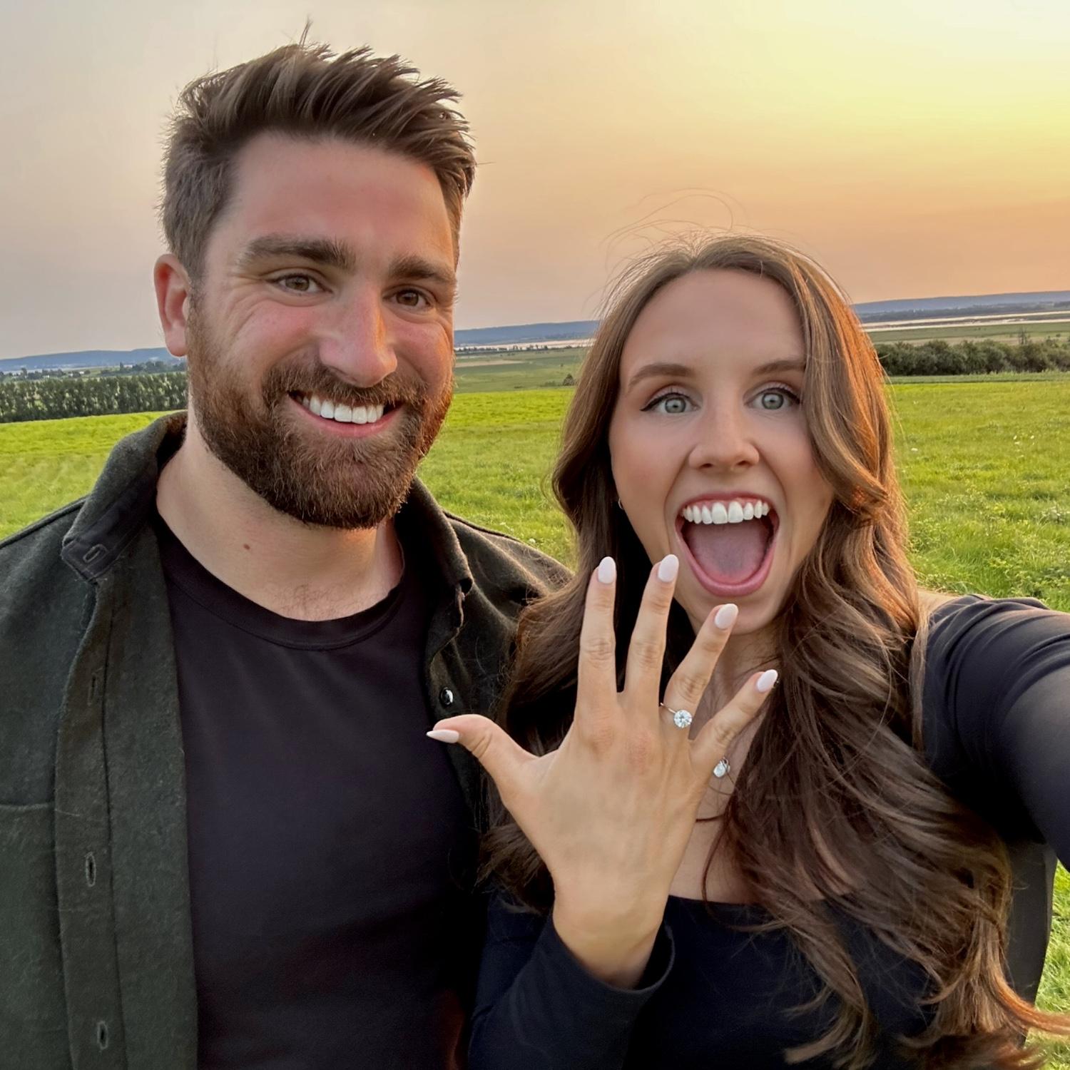 Right after our engagement in Grand-Pre