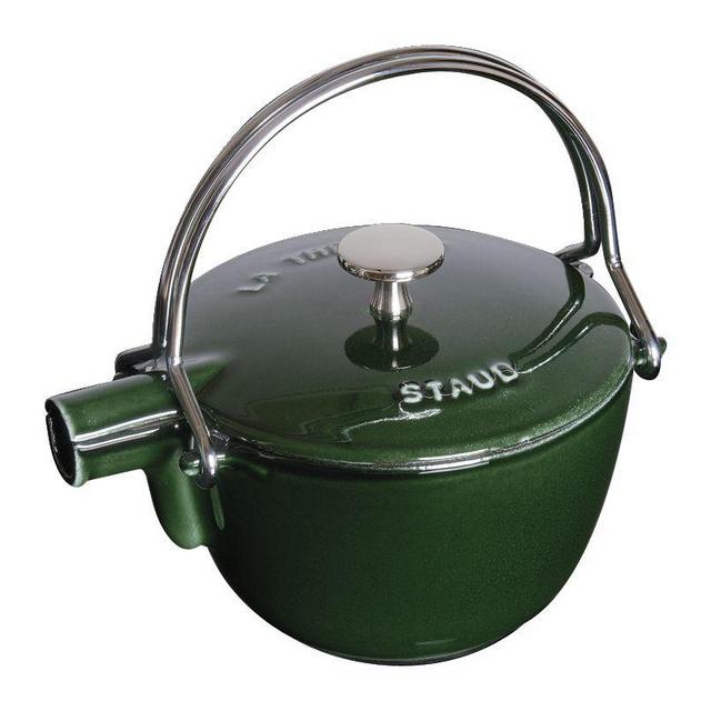Staub Cast Iron1-qt Round Tea Kettle - Grenadine