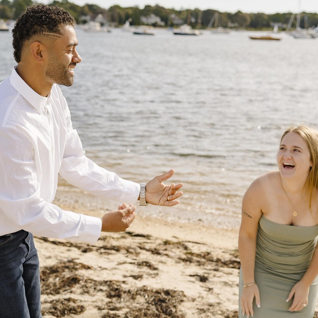 Another engagement photo, taken by Elizabeth Clark.
Always and Forever laughing and enjoying one another's company!