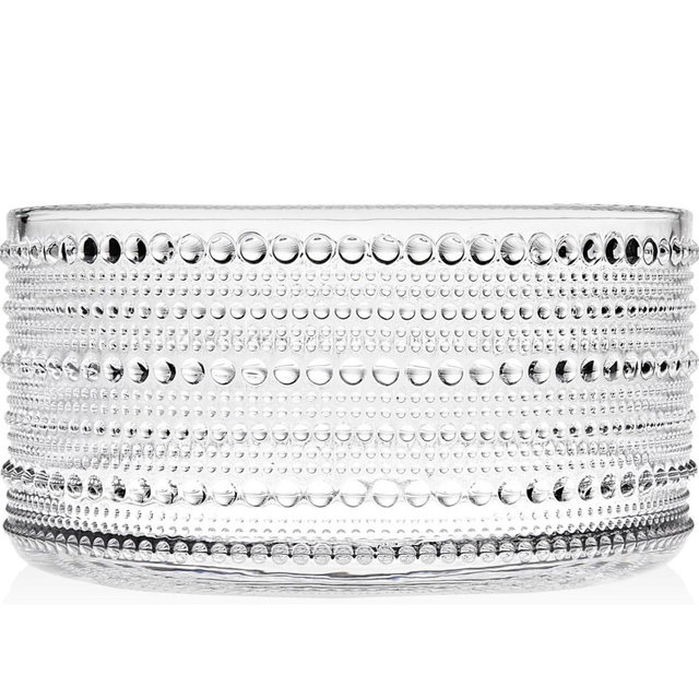 Godinger Serving Bowl, Crystal Glass Salad Bowl - Lumina
