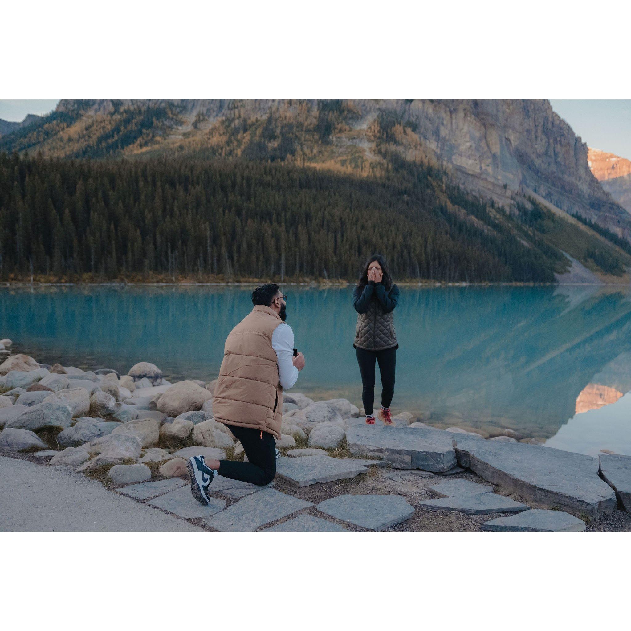 The proposal in real time!