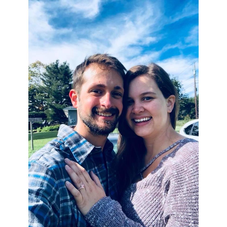 The photo after Caitlin said yes!!!!