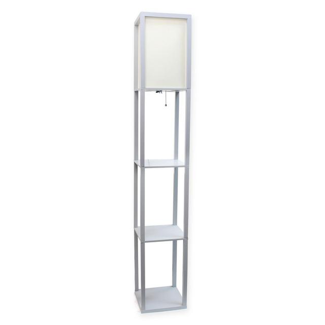 Simple Designs Etagere Organizer Lamp in Grey