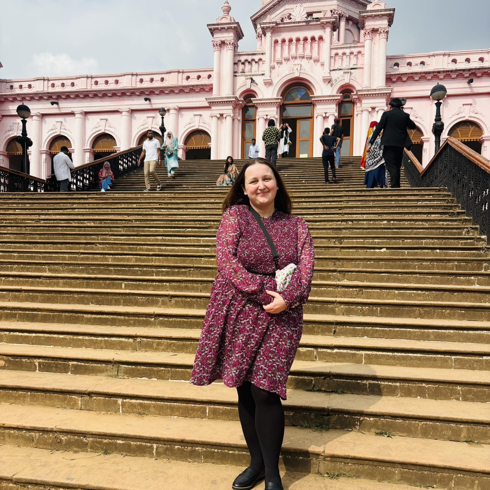 Me in front of The Pink Palace!