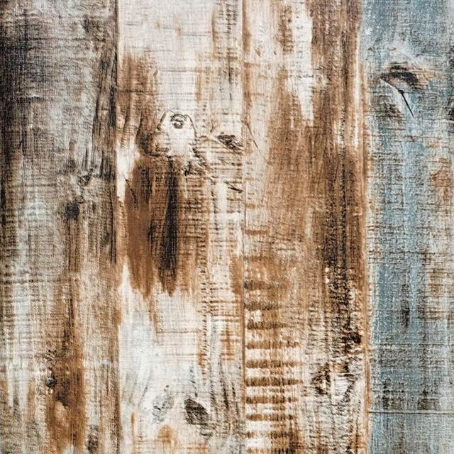 393"x17.7" Wood Wallpaper Wood Peel and Stick Wallpaper Wood Contact Paper for Cabinet Self Adhesive Removable Wallpaper Wall Covering Decorative Vintage Wood Panel Faux Distressed Wood Planks