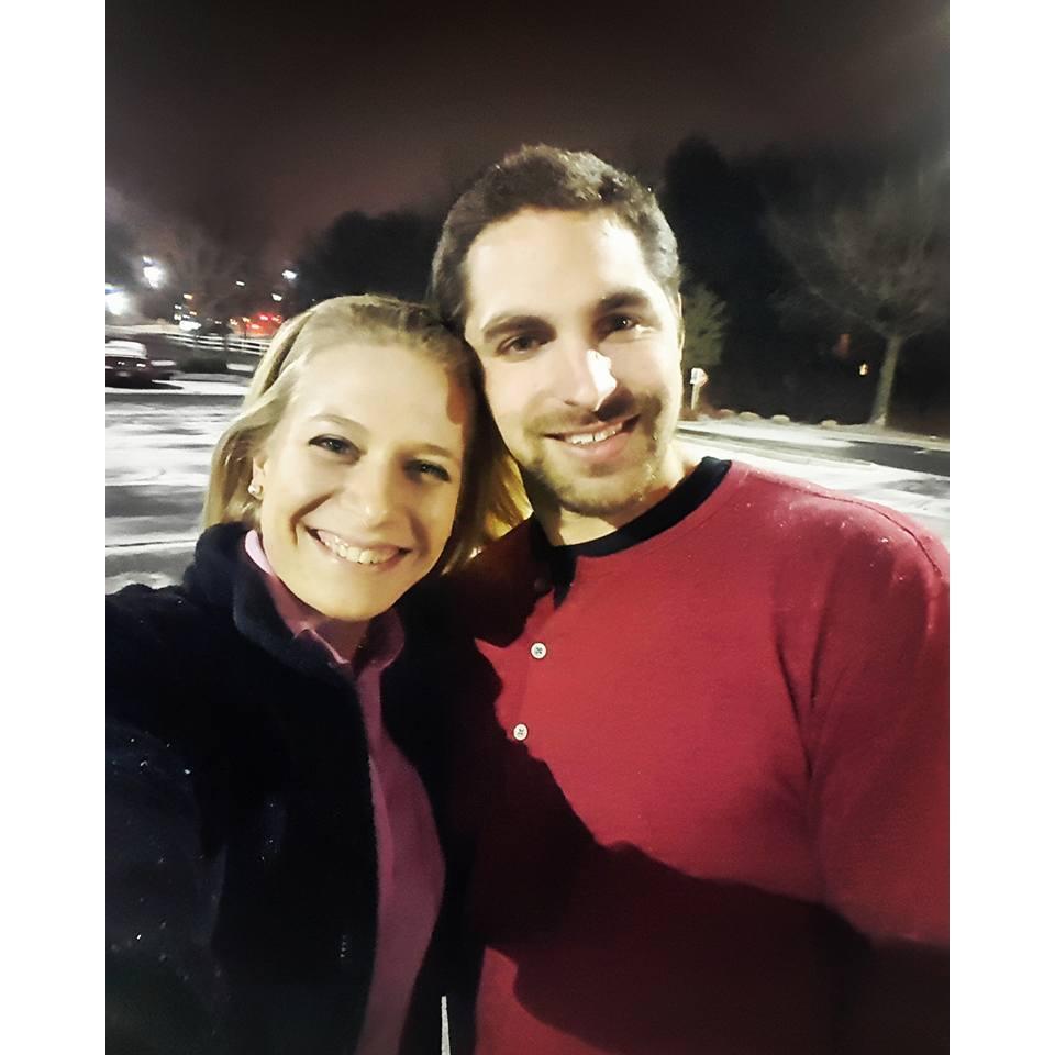 A snowy Valentine's Day when Steven visited Kaitlyn at school