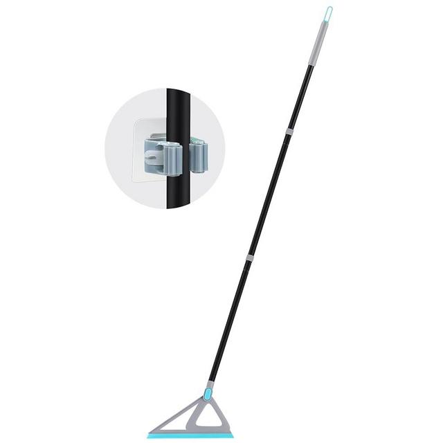 Rubber Squeegee Broom for Floor - RONSUNG Multifunction Scraping Silicone Broom Sweeper, Squeeze Broom Sweeping Water, Fine Dust Remover, Cleaning Pet Hair, Glass Windows
