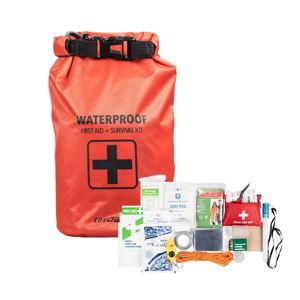 Life+Gear Piece Dry Bag First Aid Survival Kit, 11-1/2”H x 9”W x 5-1/2”D. Red, Set Of 130 Pieces