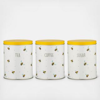 Sweet Bee Tin, Set of 3