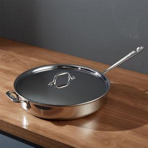 All-Clad D3 3-Ply Stainless Steel Sauté Pan, 6 Quart