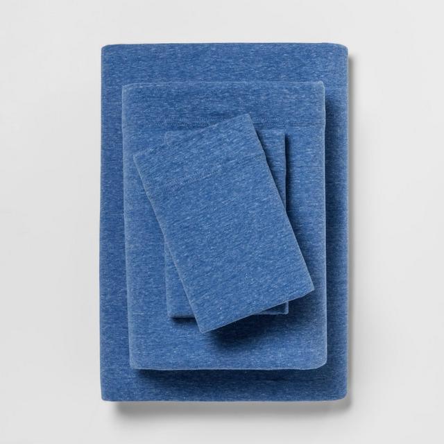 Jersey Sheet Set (King)Blue - Room Essentials™