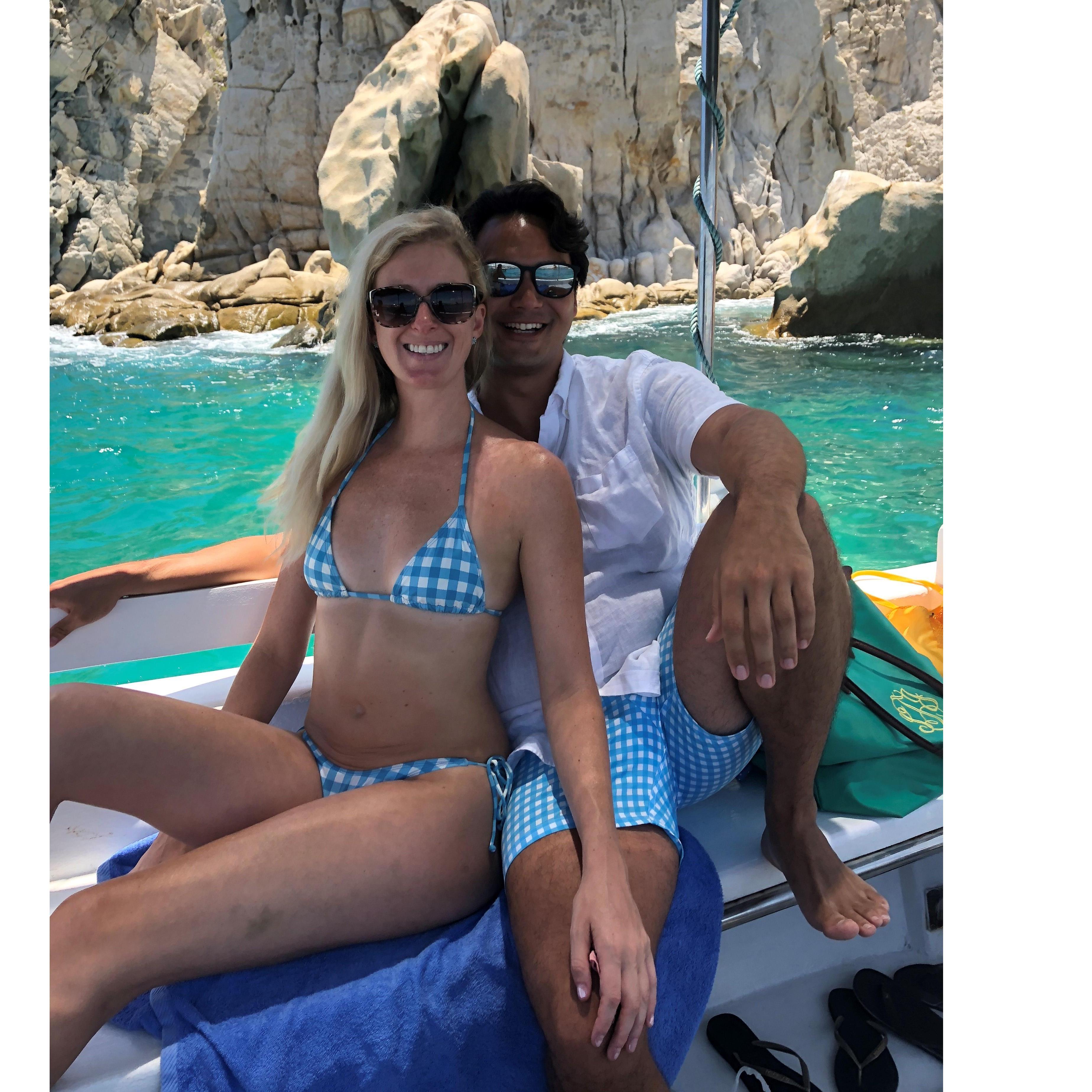Matching swimsuits in Cabo San Lucas, August 2018