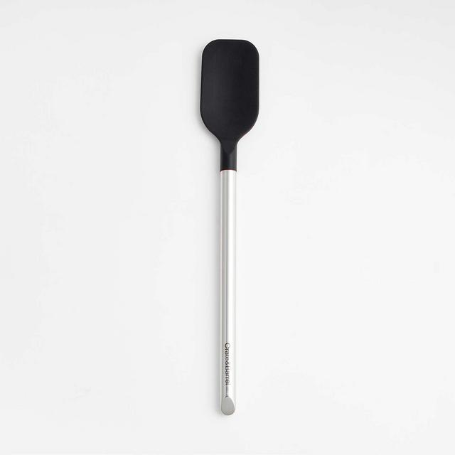 Crate & Barrel Black Silicone and Stainless Steel Spoonula