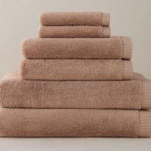 Duna Organic Towel Collection- Bath Sheet in Blush