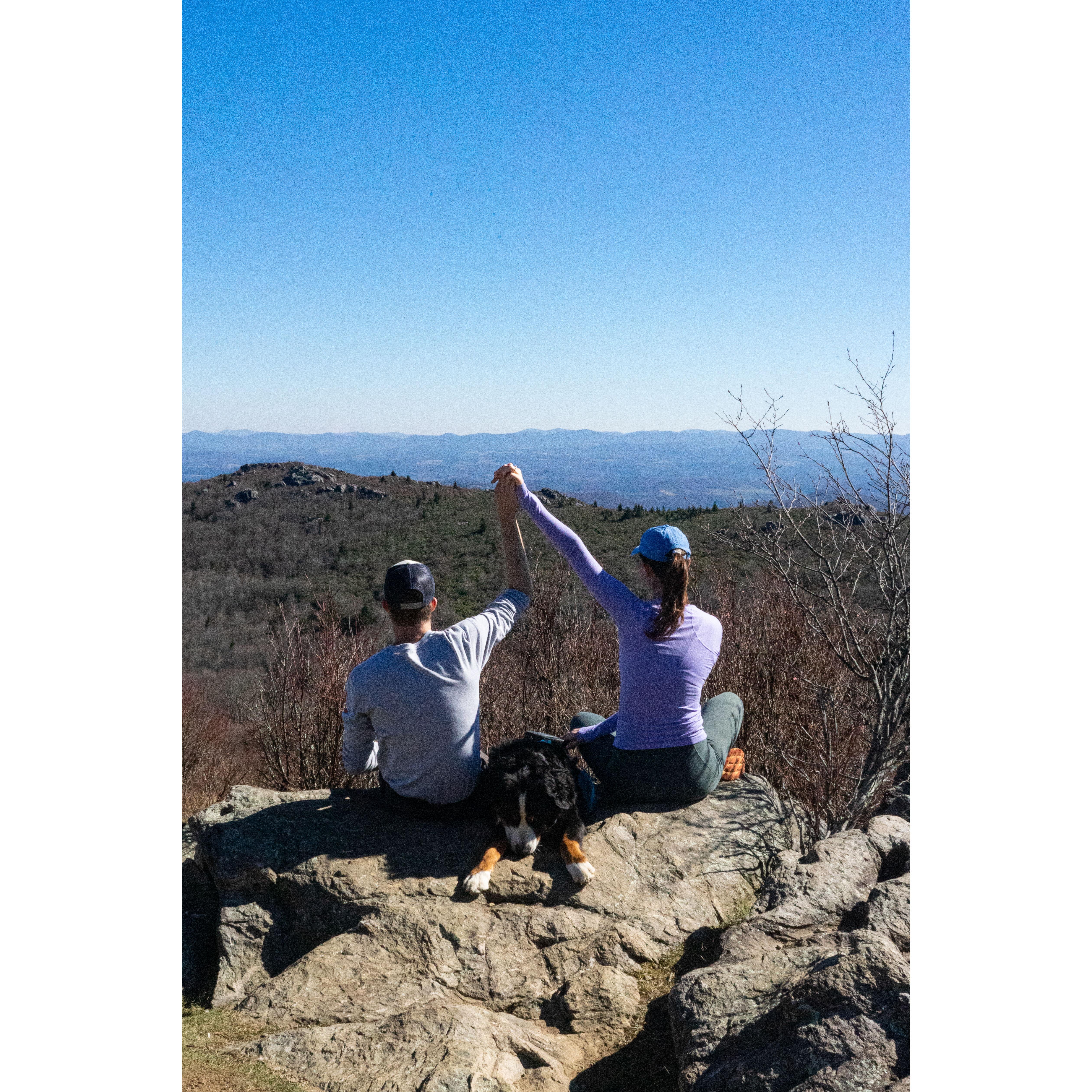 Woohoo! We're getting married! - Grayson Highlands, VA