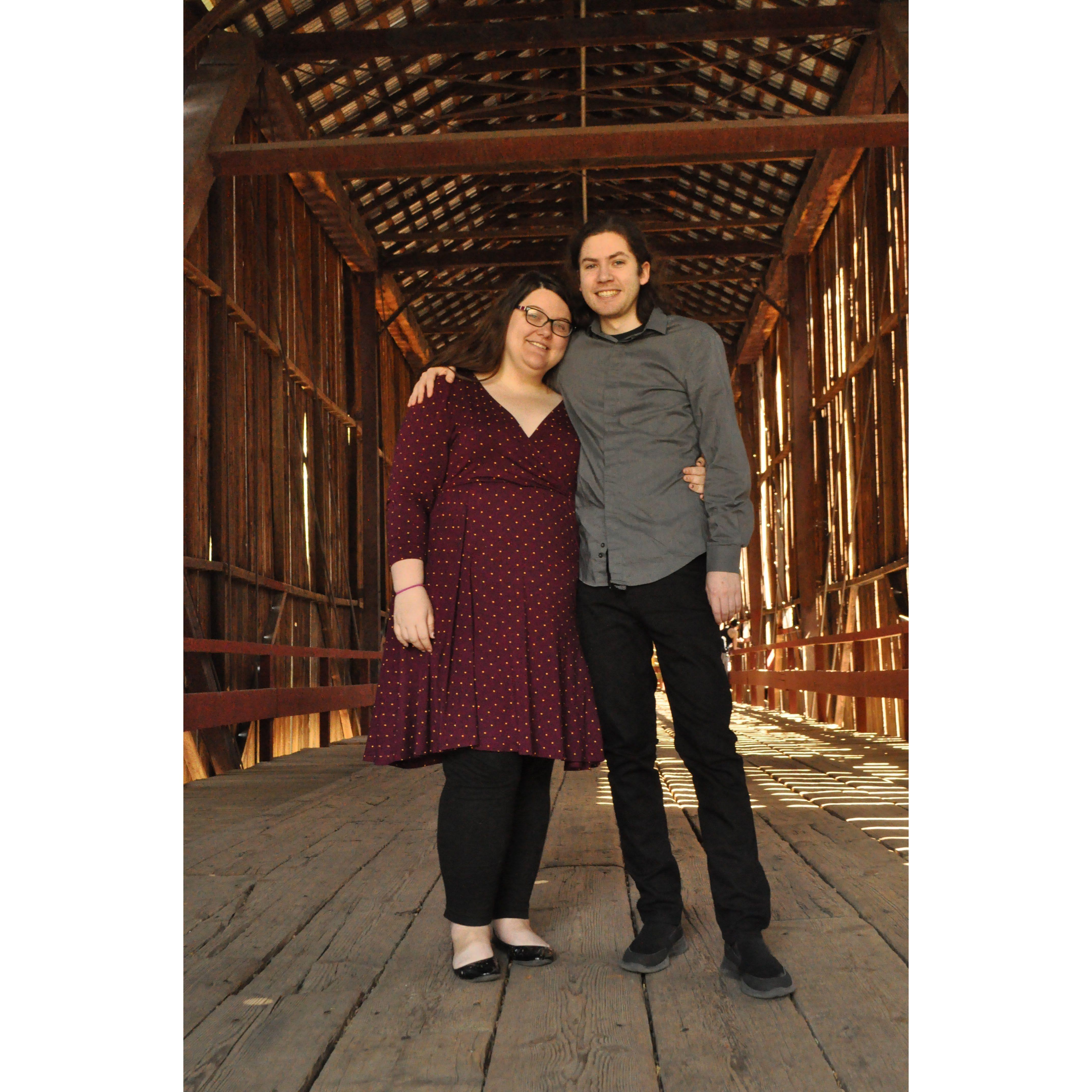 Photoshoot at Honey Run Covered Bridge in 2017