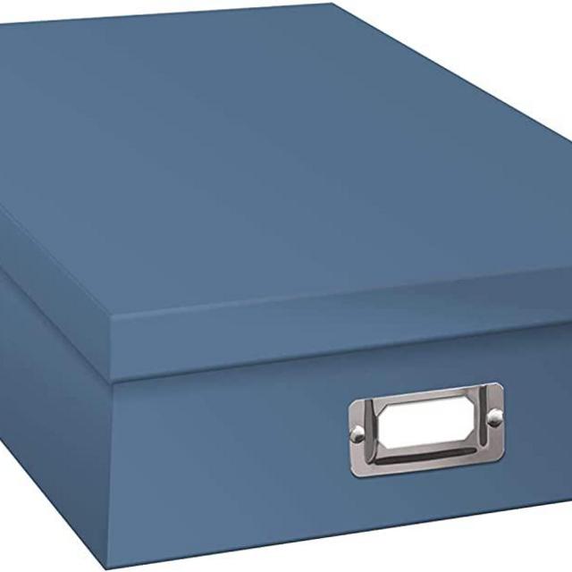 Pioneer 2 Jumbo Scrapbook Storage Box, Sky Blue (2 Pieces)