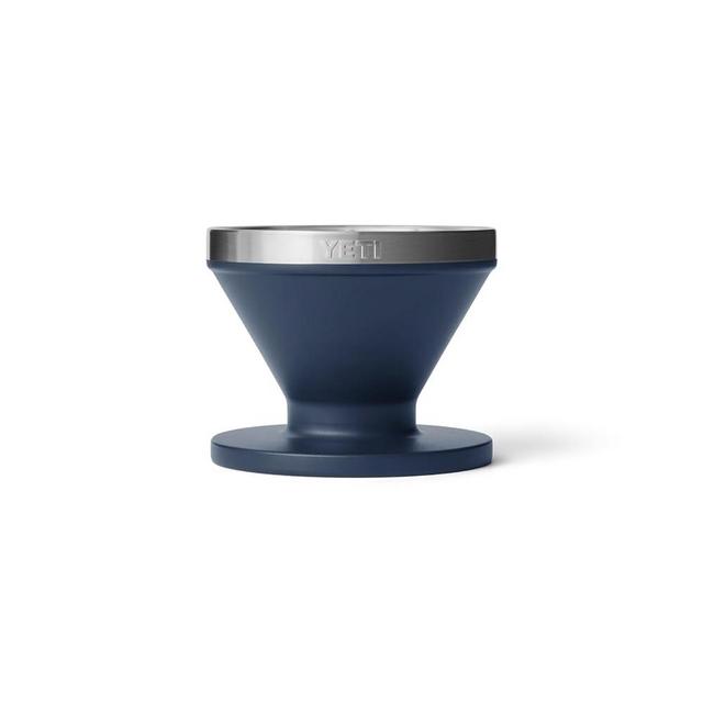 YETI Pour Over Coffee Maker Accessory Ramblers, Designed for Perfect Coffee Extraction Anywhere, Stainless Steel, fits any V60 Filter, Navy