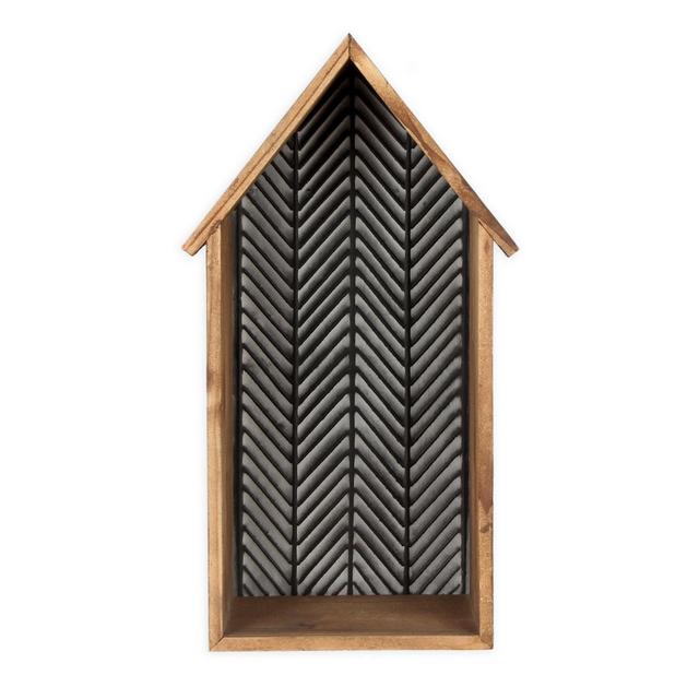Bee & Willow™ Home Galvanized Wood Wall Shelf