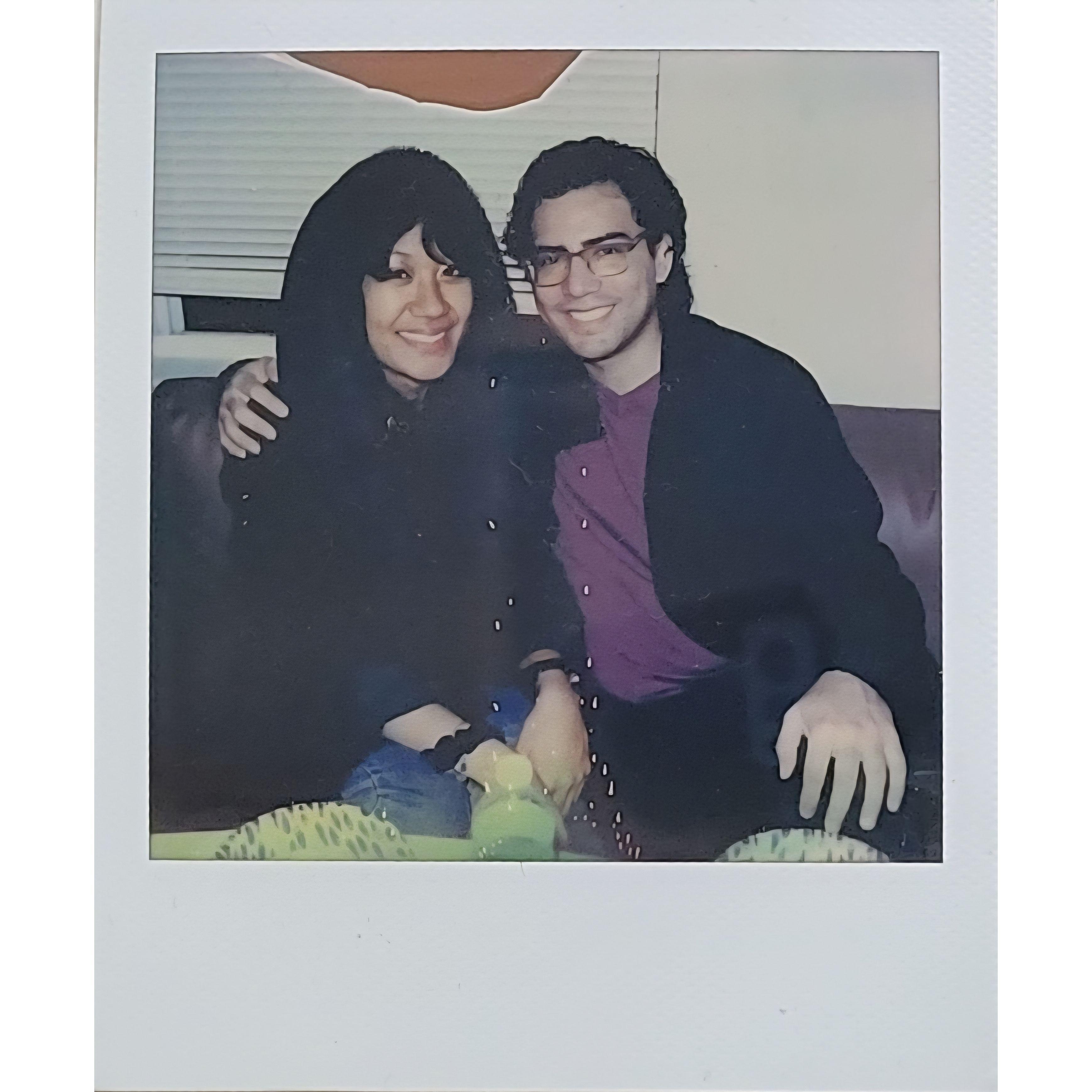 Our first New Year's party, 3 days before starting our relationship