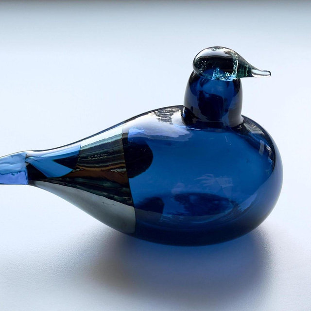 Oiva Toikka SSKK Glass Bird Very Rare Limited Annual Bird 2000 Design Glass by Iittala Nuutajärvi Finland
