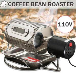 110V Stainless Steel Coffee Bean Roasting Machine Coffee Roaster Roller Baker