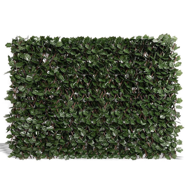 DOEWORKS Expandable Fence Privacy Screen for Balcony Patio Outdoor(Double Sides Leaves), 1PC Faux Ivy Fencing Panel for Backdrop Garden Backyard Home Decorations