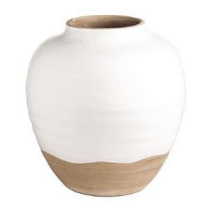 Terra Cotta Vase with Matte White Glaze