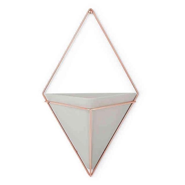 Umbra® Trigg Large Wall Planter in Copper