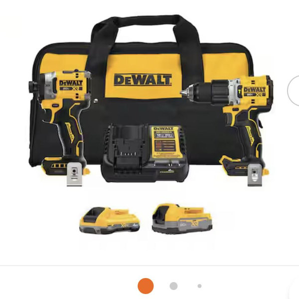DEWALT 20V XR Lithium-Ion Cordless 2-Tool Combo Kit with 4.0 Ah and 1.7 Ah Batteries and Charger DCK251E1QQ1