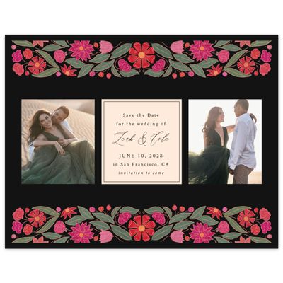Black Wedding Digital Save the Date - Juliet Multiphoto